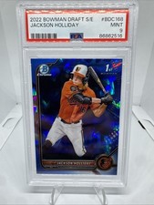 Jackson Holliday 2022 Bowman Chrome Draft Sapphire Prospect 1st PSA 9 Orioles