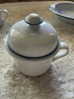 Dansk Concerto Allegro Porcelain Dinner Set Blue White Japan Plates Bowls Cups — photo 5