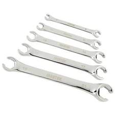 5-Pc. Metric Flare Nut Wrench Set 6 8 10 11 13 14 15 17 19 21 mm