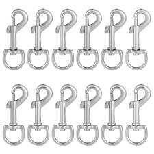 3 Inch Swivel Snap Hooks, 12Pcs Heavy Duty Pet Leash Hooks Swivel Eye Snap Cl...