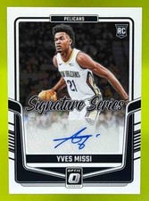 2024 Panini Donruss Optic Yves Missi Signature Series #SS-MIS RC Auto Pelicans