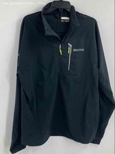 Marmot Mens Black Long Sleeve Half-Zip Pullover Hiking Jacket Size Large