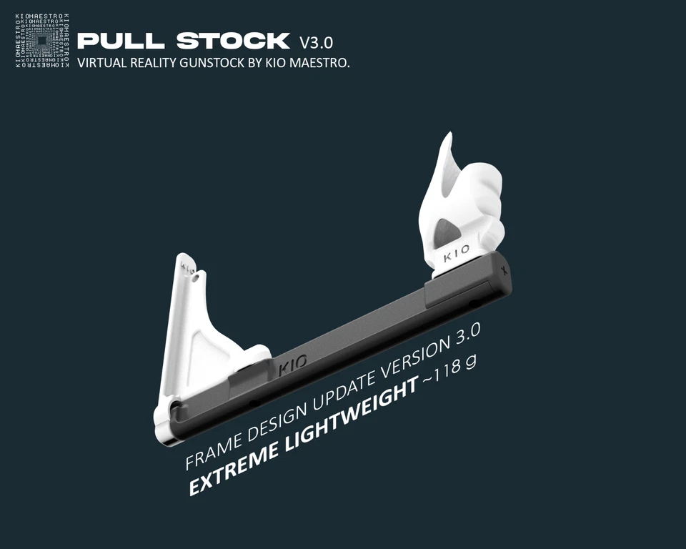 PULL V3.0 VR Gunstock - Meta Oculus Quest 3 / Quest 2 / Quest Pro - Image 2 of 4