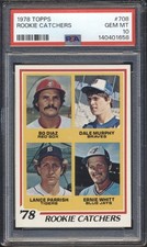 1978 Topps Baseball Rookie Catchers DALE MURPHY / LANCE PARRISH #708 PSA 10