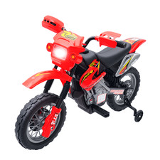 6V Electric Kid Ride on Car Dirt Bike Battery Motorcycle Toy w/ Training Wheels