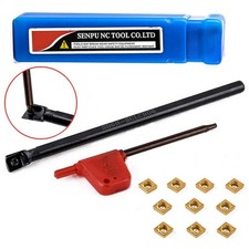 Set Porta Utensili Tornio Taglierina Fresa Filettatura CCMT060204 Industriale