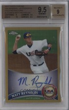 2011 Topps Chrome Gold Refractor 17/50 Matt Reynolds BGS 9.5 GEM MINT Auto 0t3