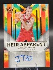 2024 Panini Court Kings Jaylon Tyson Heir Apparent Rookie Auto /125 Cavaliers