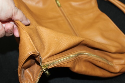 Borsa a mano Imoshion a tracolla colore marrone e oro borsa grande - Foto 4 di 6