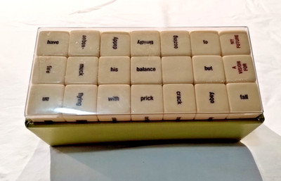 Haikubes Haiku Word Cubes Dice Poetry Game 63 Total Dice in Original Box - 5-7-5