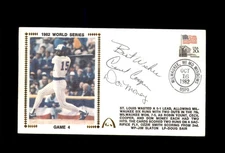 Cecil Cooper Don Money Signed 1982 World Series First Day Cover Cache FDC Milwau