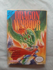 DRAGON WARRIOR w/box & manual for Nintendo NES  - ALL NEAR-MINT! - Works GREAT!