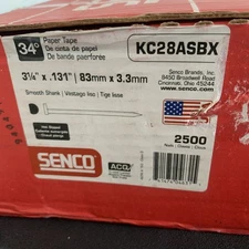 SENCO “KC28ASBX” Framing Nail, 3 1/4" x .131”  2,500 Pack 83mm X 3.3mm NEW