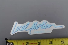 LOCAL MOTION Hawaii Clear Light Blue Original 80's LM2 Vintage Surfing STICKER