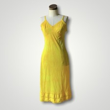 DYED PETALS Vintage Hand Botanically Dyed Tie-Dyed Slip Dress S/M 36