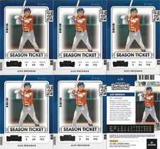 2021 Panini Contenders ALEX BREGMAN - Lot of 6 Cards - #22 Base - Astros