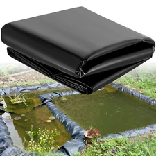 33 By 10 FT PVC Pond Liner 4.7 Mil For Koi Fish Pond Watergarden Pool Black