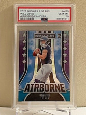 2023 Rookies & Stars Will Levis Airborne Pandora #AI-29 Titans /75 PSA 10