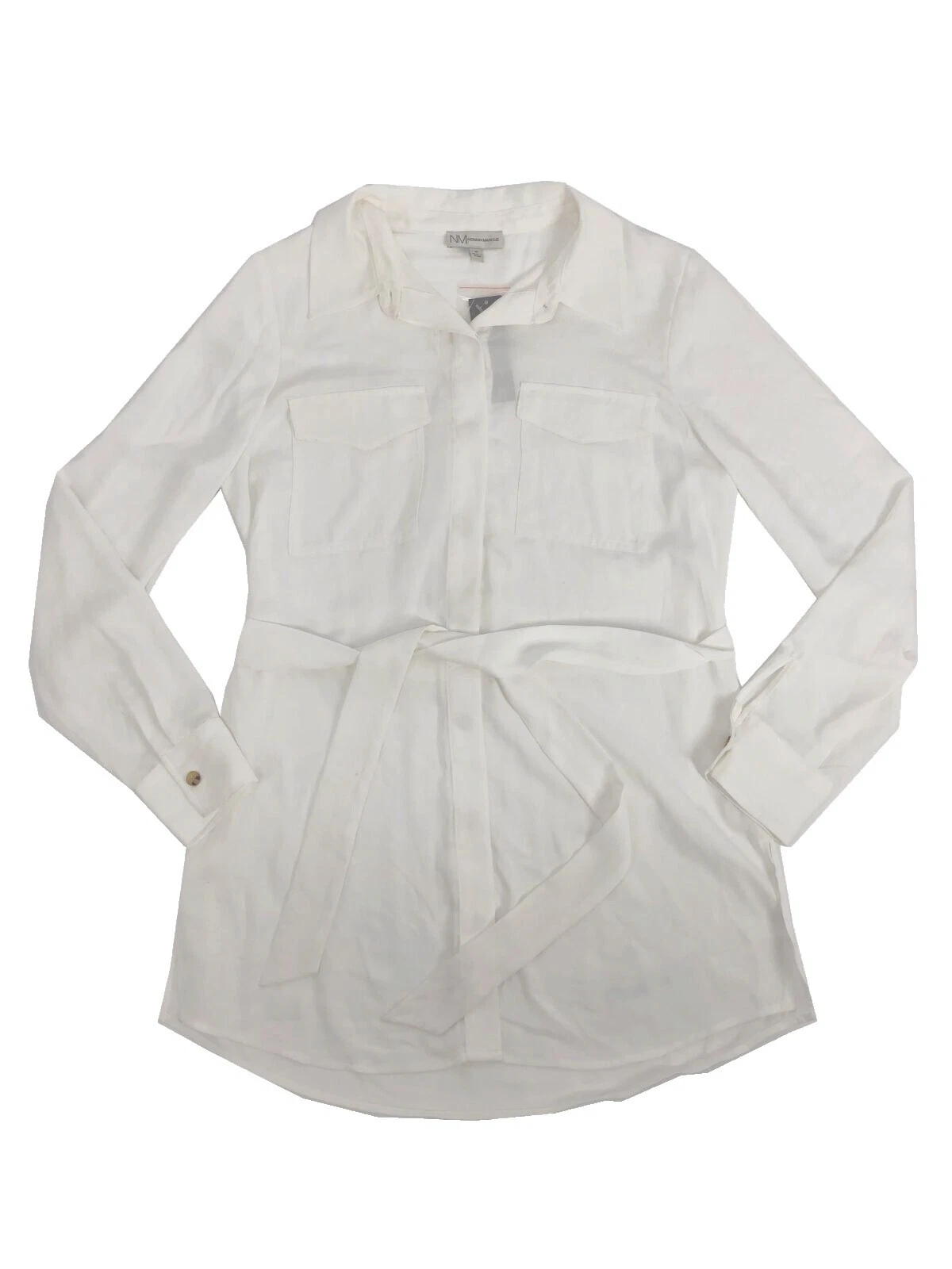 Tops executivos femininos de algodão Neiman Marcus