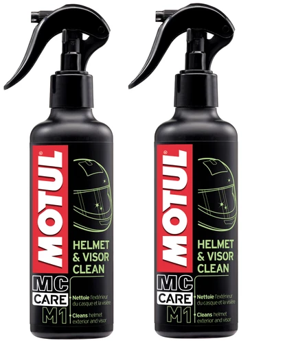 MOTUL MC CARE M1 HELMET & VISOR CLEAN 2x250 ml Motorrad Helm- und Visierreiniger