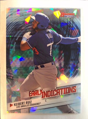 Keibert Ruiz ~ 2018 Bowmans Best ~ Early Indicators Atomic Refractor ~ Dodgers