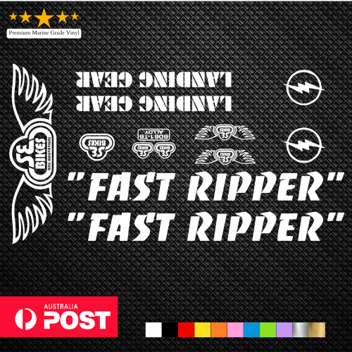 Se Ripper Navy Sticker SE Racing Fast Ripper decal Sticker Vinyl kit with Landing Gear fork ...