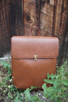 backpack recycled bottles vegan leather Pixie Mood NYLA Vegan Leather Convertible Backpack - Brown