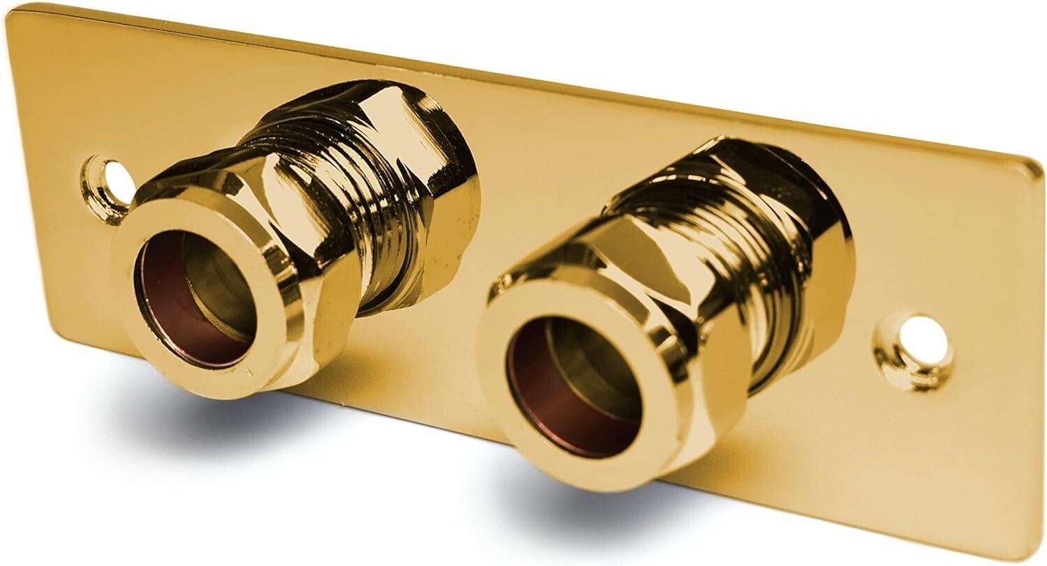 Gold Thermostatic Douche Fixing Bracket Back Plate, Mixer Valve Wall Mounted Kit