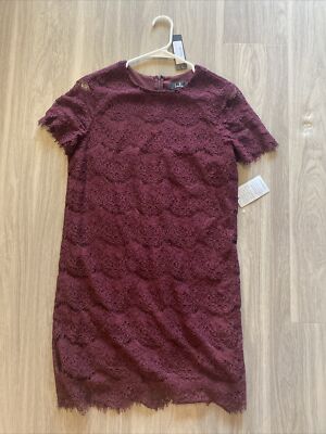 lulus take me to brunch dress Burgundy Lace Shift | Womens | Medium | 100% Polyester Iron Low Heat blue cocktail dress S / FOREST GREEN SIZE:USA 16 / EU 46 / UK 18