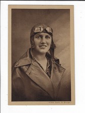French Female Early Pilot Maryse Bastie Portrait Photo Postcard  p2071