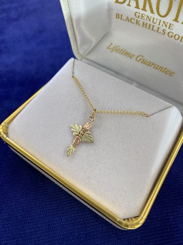 Black Hills Gold cross necklace, please read description - Picture 2 of 3