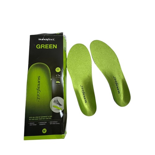 Superfeet Green Insole Insert - C (5.5-7 for Men/ 6.5-8 for Women) High Arch
