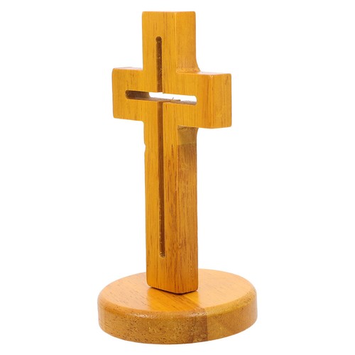 Holzkreuz zum Basteln, dekoratives Holzkreuz-Ornament, rustikales - Bild 11 von 12