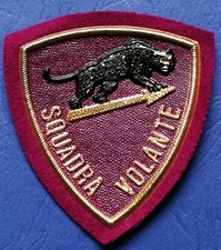 SCUDETTO PATCH "SQUADRA VOLANTE" POLIZIA DI STATO VECCHIO MODELLO EX ORDINANZA