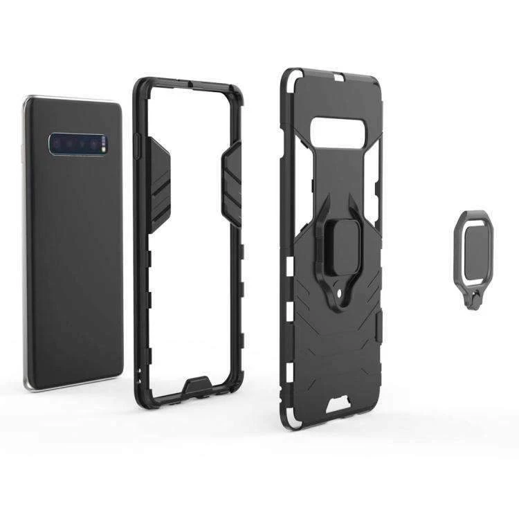 CAPA ARMADURA SAMSUNG GALAXY S10 PLUS COM SUPORTE ANEL SUPORTE MAGNÉTICO 360 - Imagem 3 de 4