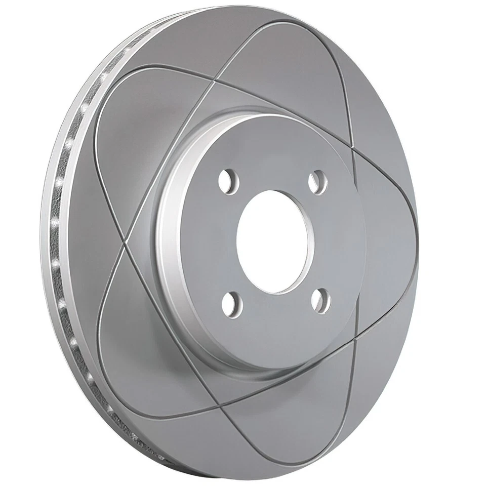 Rotores y pastillas de freno de disco delanteros ranurados para Volkswagen Quantum, Scirocco; 256 mm Foto 4 de 4