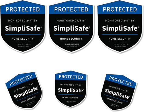 6PCS Yard Sign Simpli-Safe Stickers Yard Sign Stickers Compatible with Home S