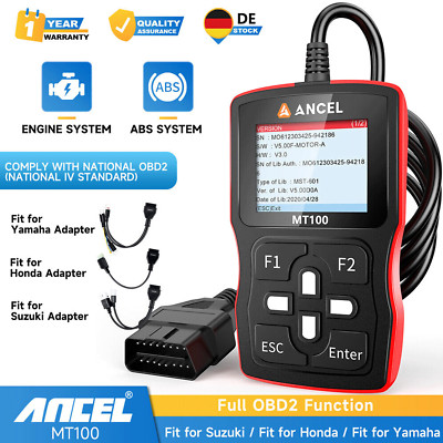 ANCEL MT100 Motorrad Diagnosegerät Profi OBD2 Diagnosegerät Scanner Für Yamaha