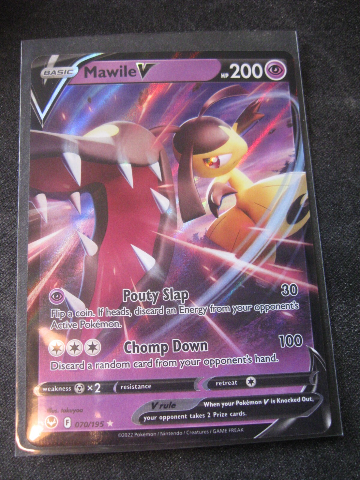 MAWILE V 2022 Pokemon Sword and Shield Silver Tempest #70 HOLO UR Mint