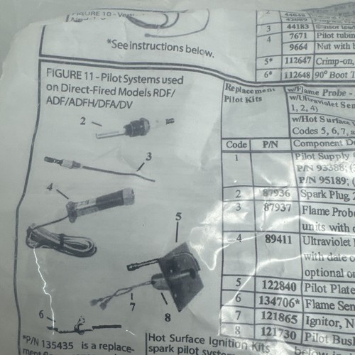 REZNOR 131457 131457 SC-6 REPL PILOT KIT NAT SC-6 REPL PILOT KIT NAT - Picture 5 of 8