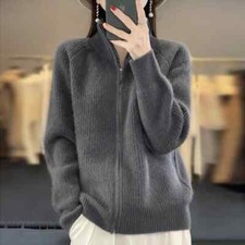 Autumn Women Cardigan Sweater Jacket Hooded Cardigans Ladies Sweater Coat
