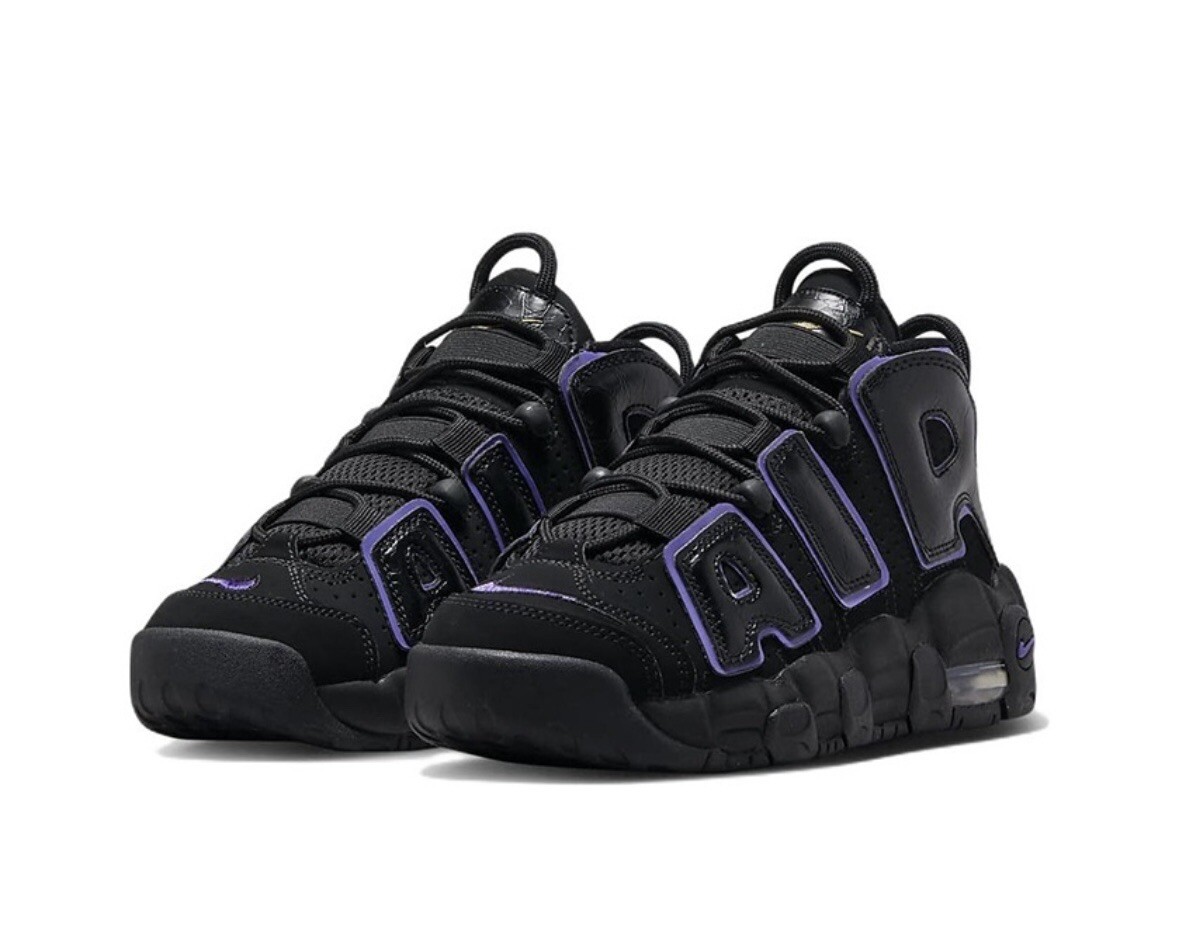 Nike Air More Uptempo Black Purple GS DX5954-001 | eBay