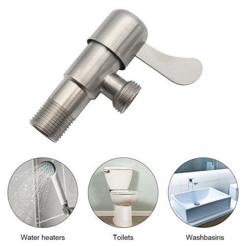 G1/2" Profi Dreieckventil Messing Wasserhahn Waschbecken Wasserstop Eckventil - Bild 2 von 13