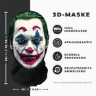 Realistische Joker 3D-Druck Vollgesichtsmaske – Atmungsaktiv, leicht