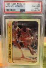 1986-87 Fleer - Stickers Michael Jordan #8 (RC) for sale online | eBay