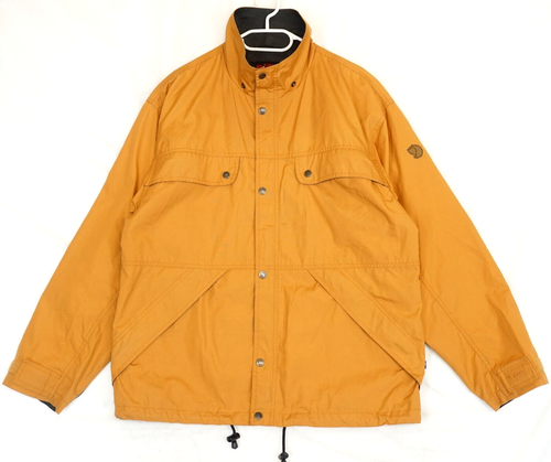 Fjallraven G1000 Orange Brown Outdoor Hiking Jacket Men's Size M - 第 1/12 張圖片