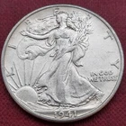 1941 D Walking Liberty Half Dollar 50c High Grade AU + #59477