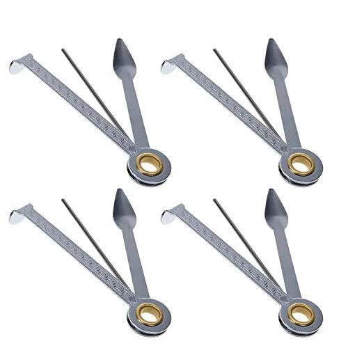 4PK 3-in-1 Czech Smoking Tobacco Pipe Cleaning Tool, Reamer & Tamper - 1211