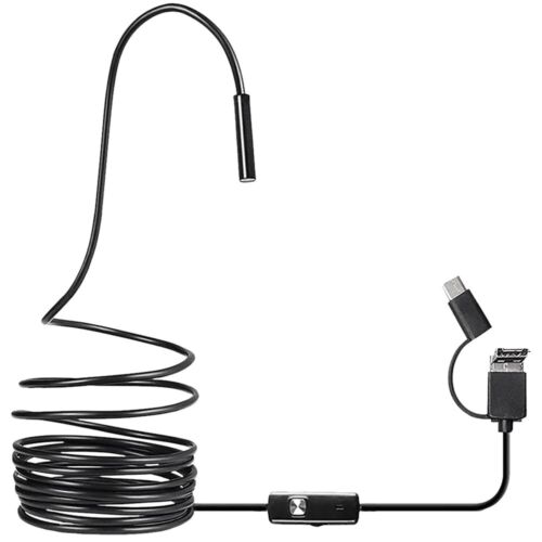 3 in 1 USB Type C Endoscope Inspection HD Camera For Android PC Borescope 8mm US