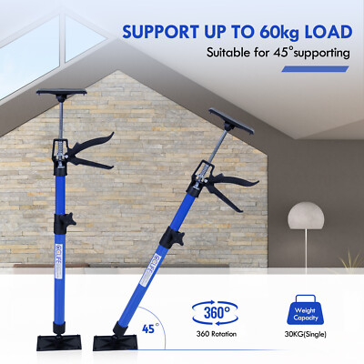 2 Stück Deckenstütze Teleskopstütze 30-59 Cm - Einhandstütze Bis 40 Kg Mit Anti-Rutsch